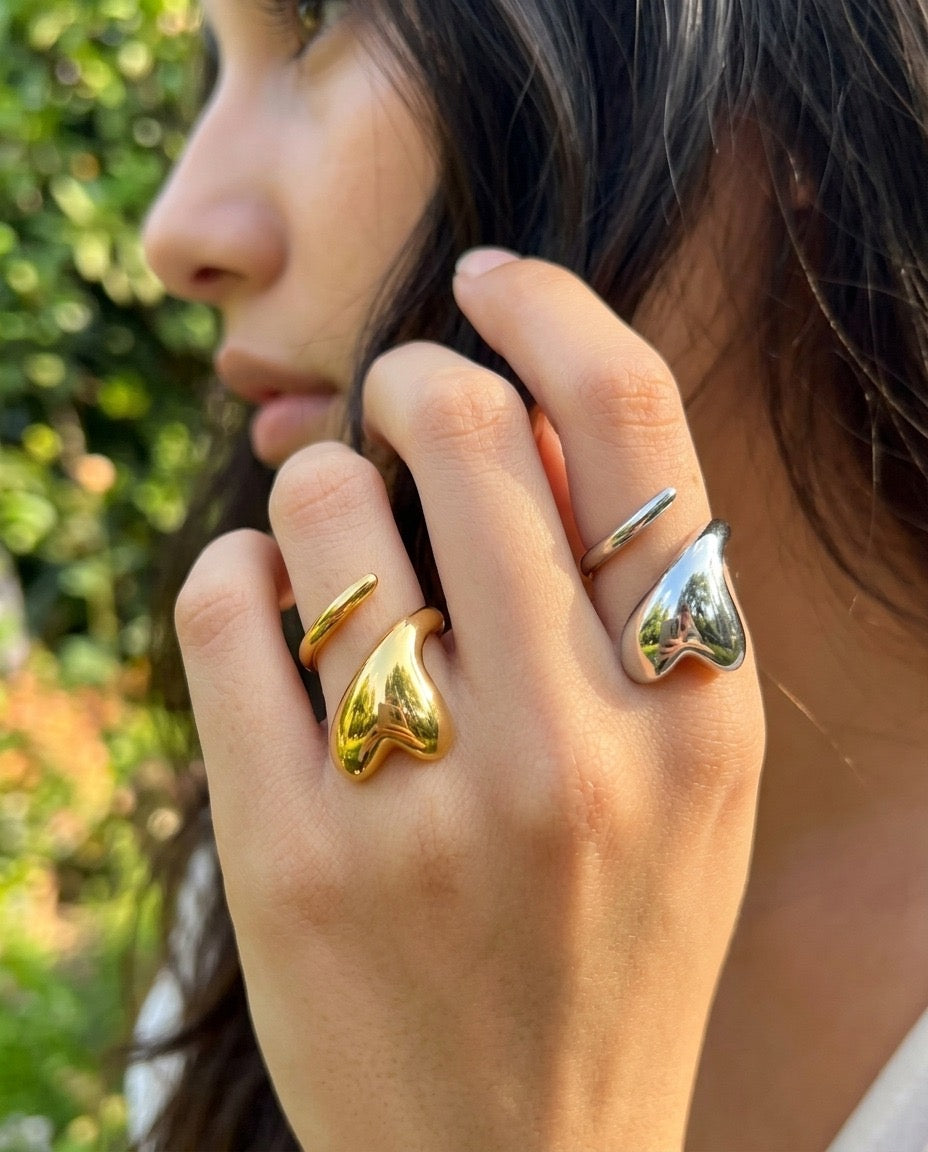 ANILLO CORAZON ESPIRAL