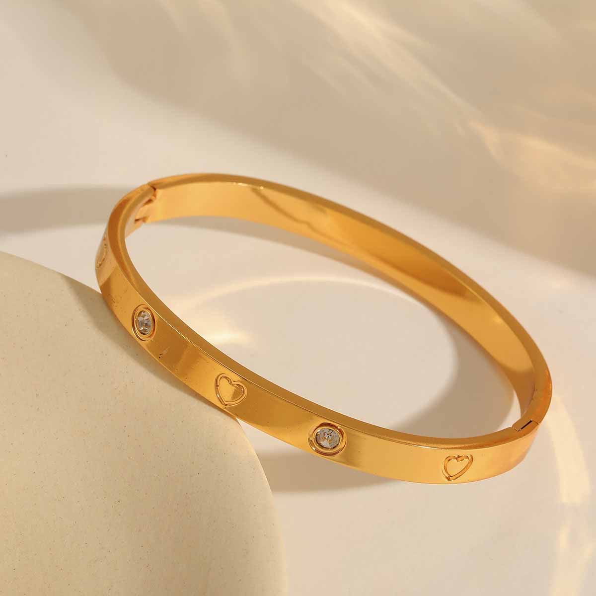 BRAZALETE CORAZON ZIRC