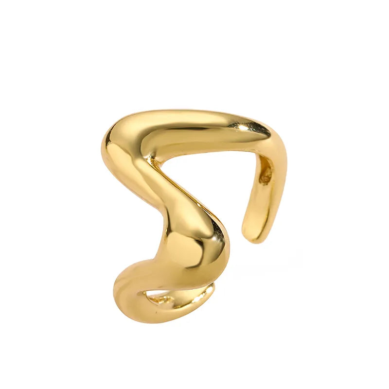 ANILLO WAVE DORADO