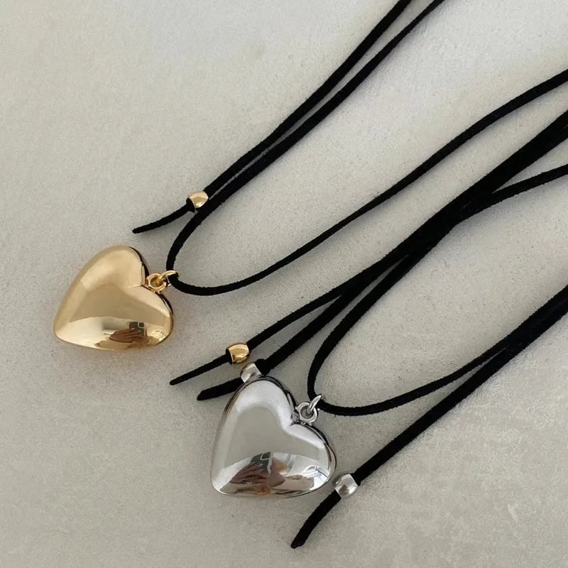 COLLAR CORAZÓN MULTIUSO DORADO