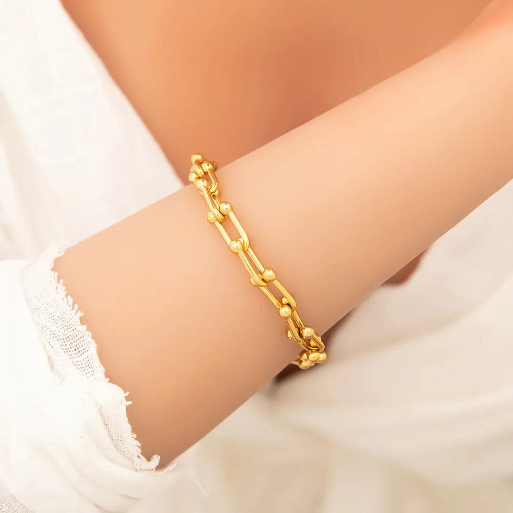 PULSERA TIPO TIFFANY DORADO