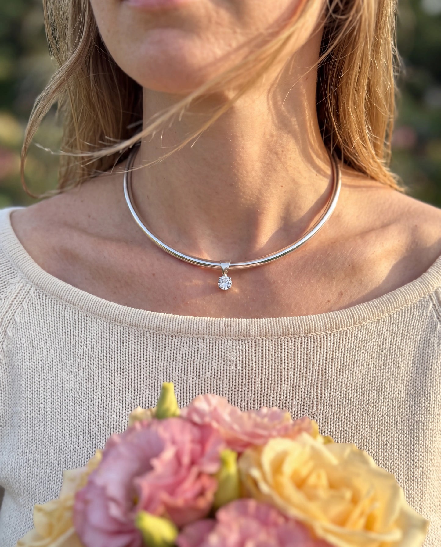 COLLAR ZOE PLATEADO
