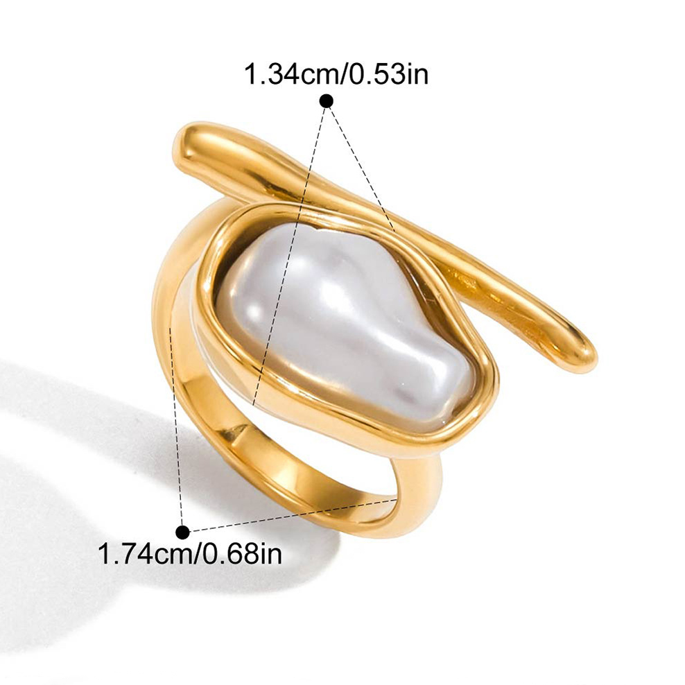 ANILLO OVALADO PERLA