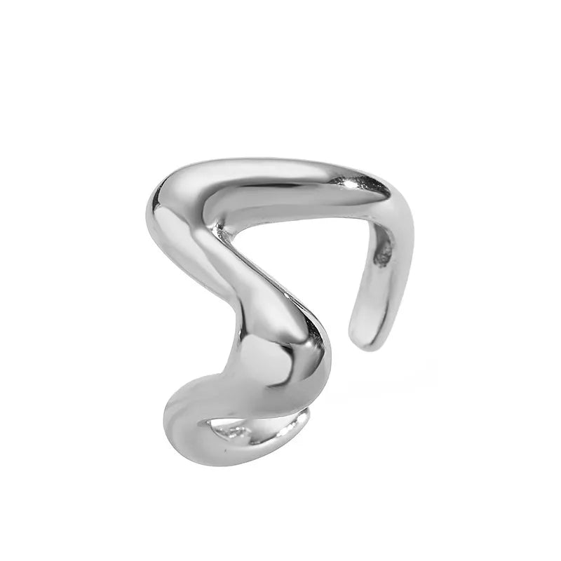 ANILLO WAVE PLATEADO