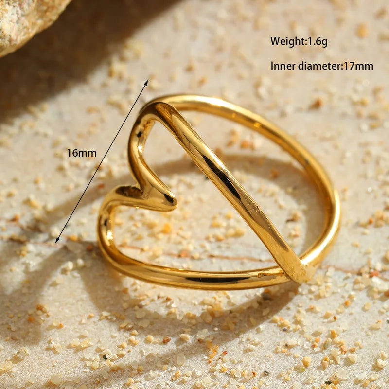 ANILLO HEART SHAPE DORADO