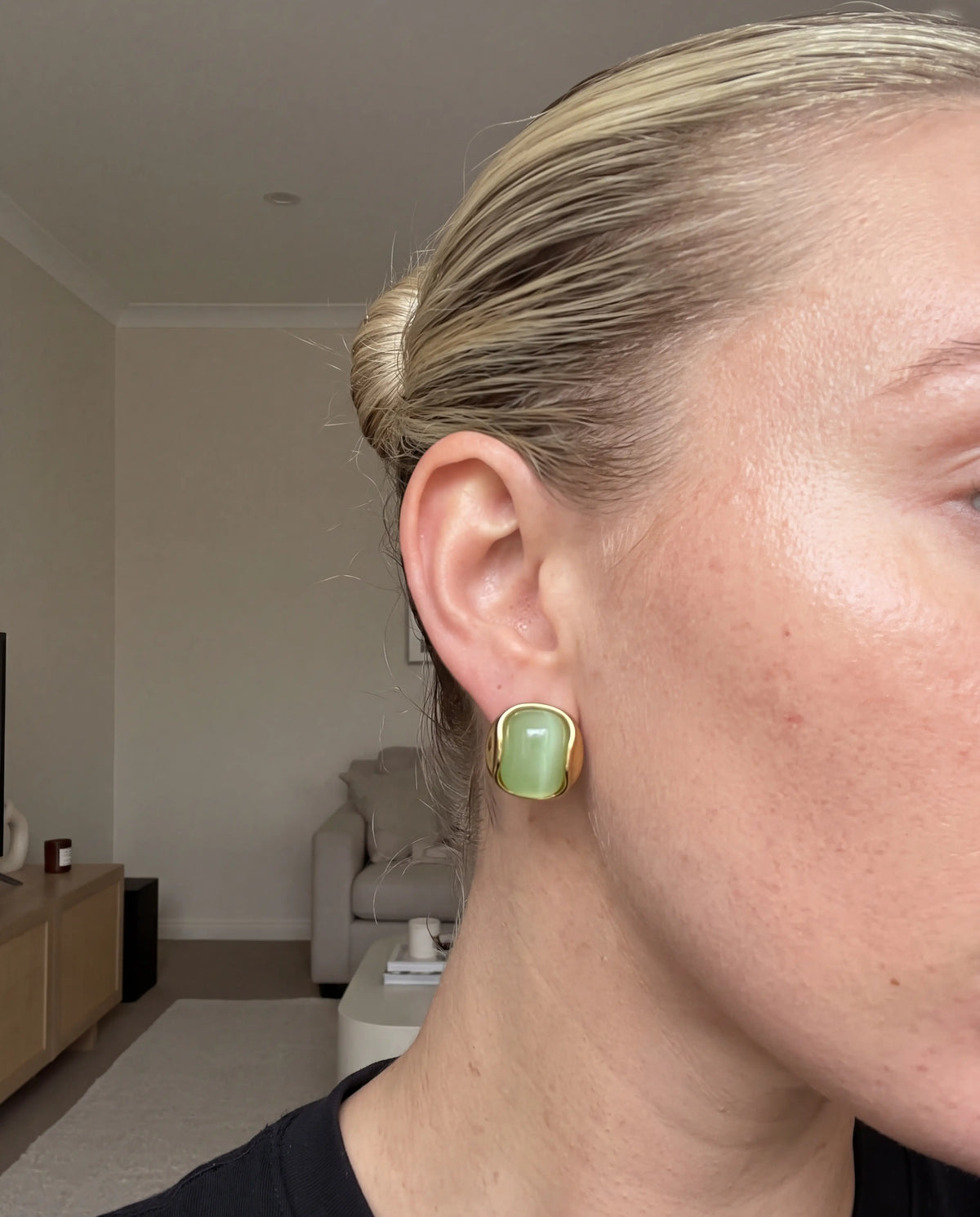 ARETES PEONY VERDE