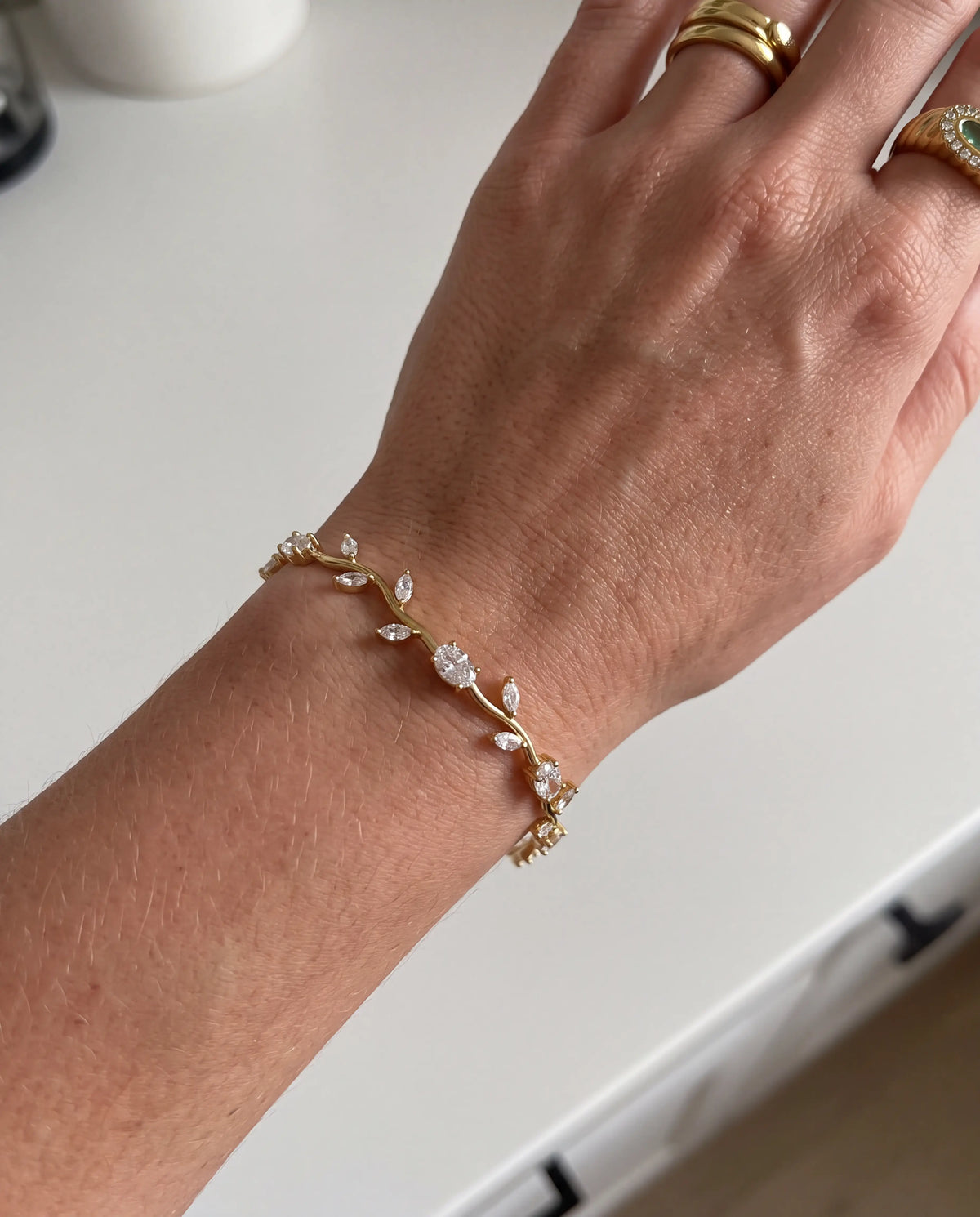 BRAZALETE ESPIGAS BLANCA