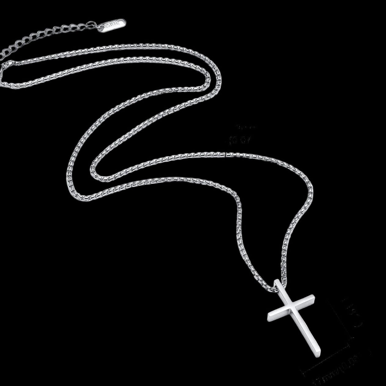 CADENA CRUZ HOMBRE