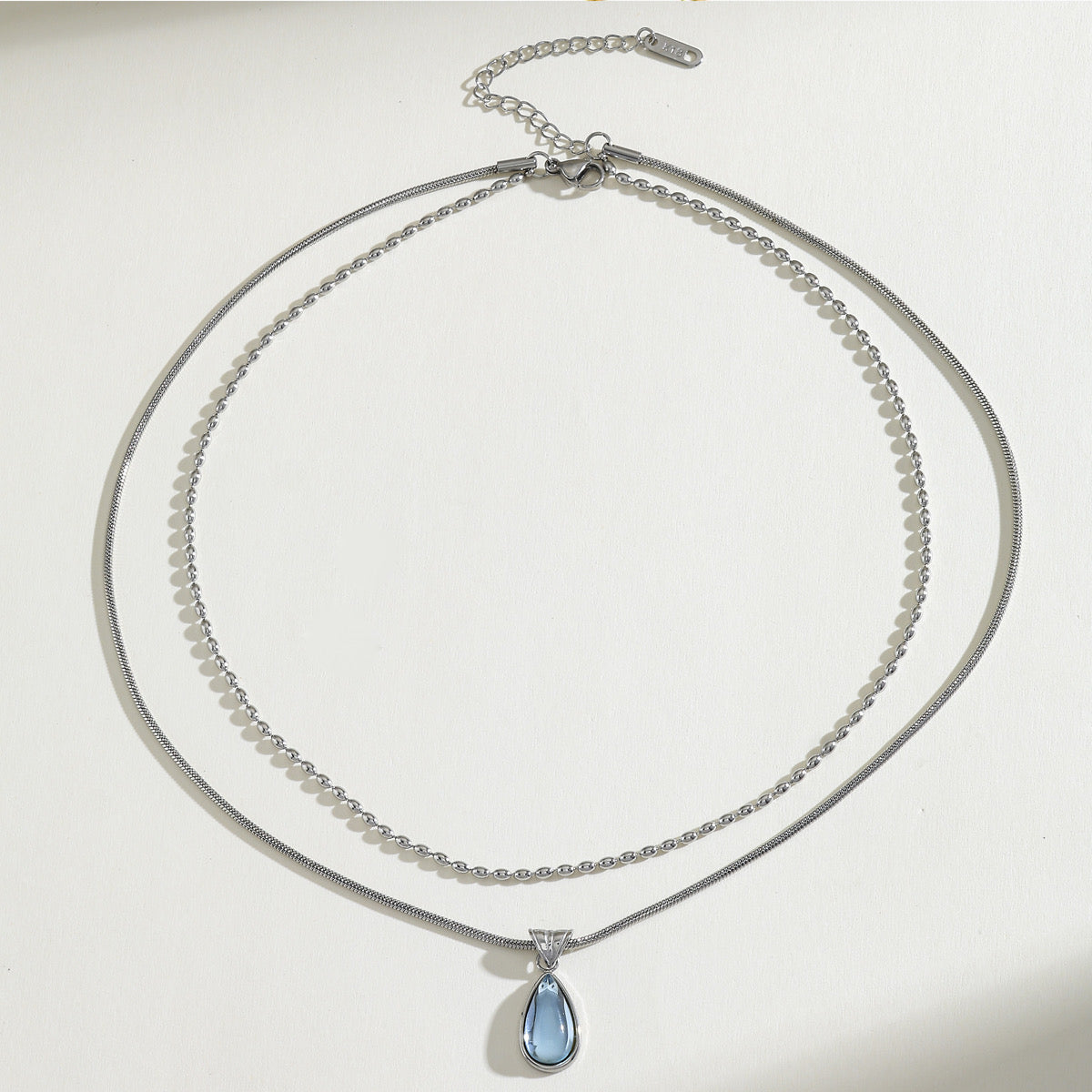 COLLAR GOTITA PLATEADO