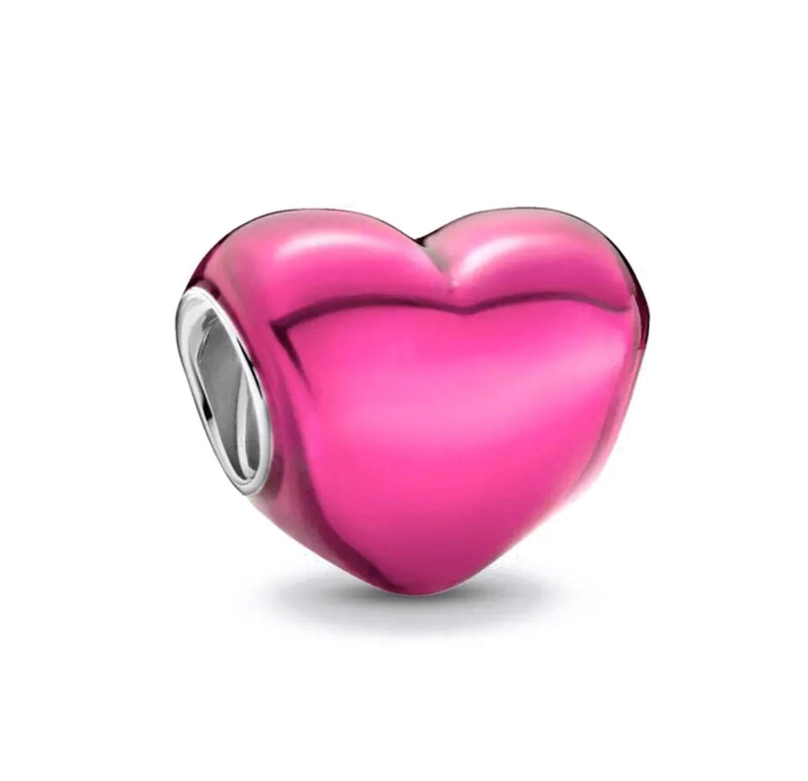 CHARM CORAZON TRANSVERSAL ROSA