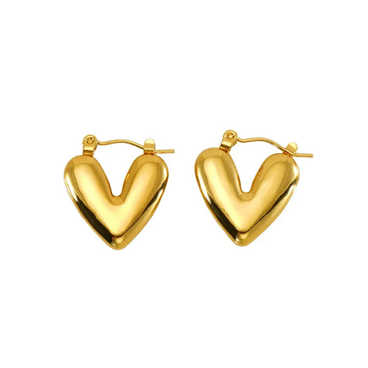 ARETE FORMA DE CORAZÓN DORADO