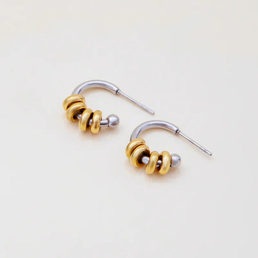 ARETE ARITOS BICOLOR