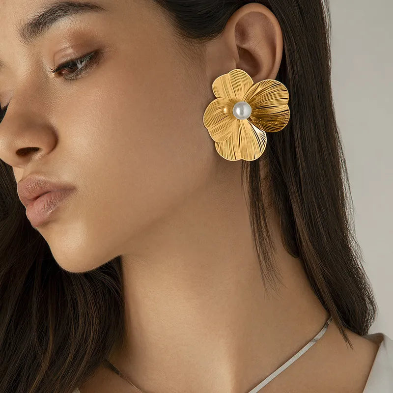 ARETE FLOR GINK DORADO
