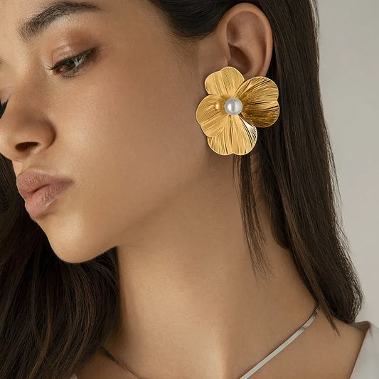 ARETE FLOR GINK DORADO