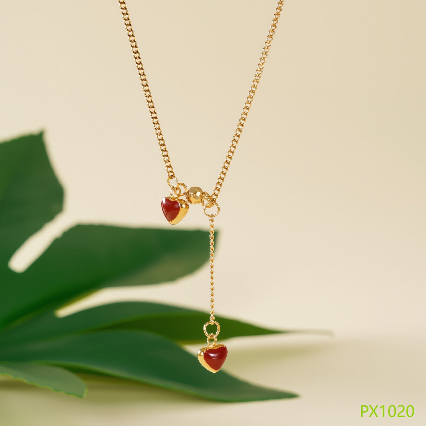 COLLAR CORAZON ROJO