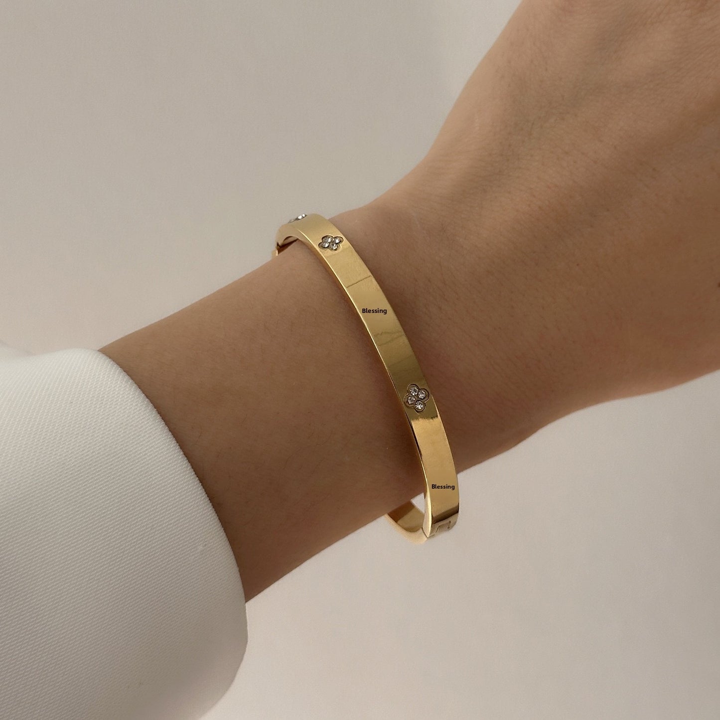 BRAZALETE TREBOL MINI ZIRC