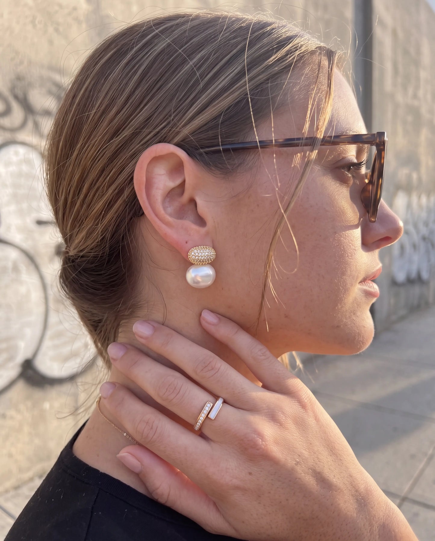 ARETE PERLA ELEGANTE