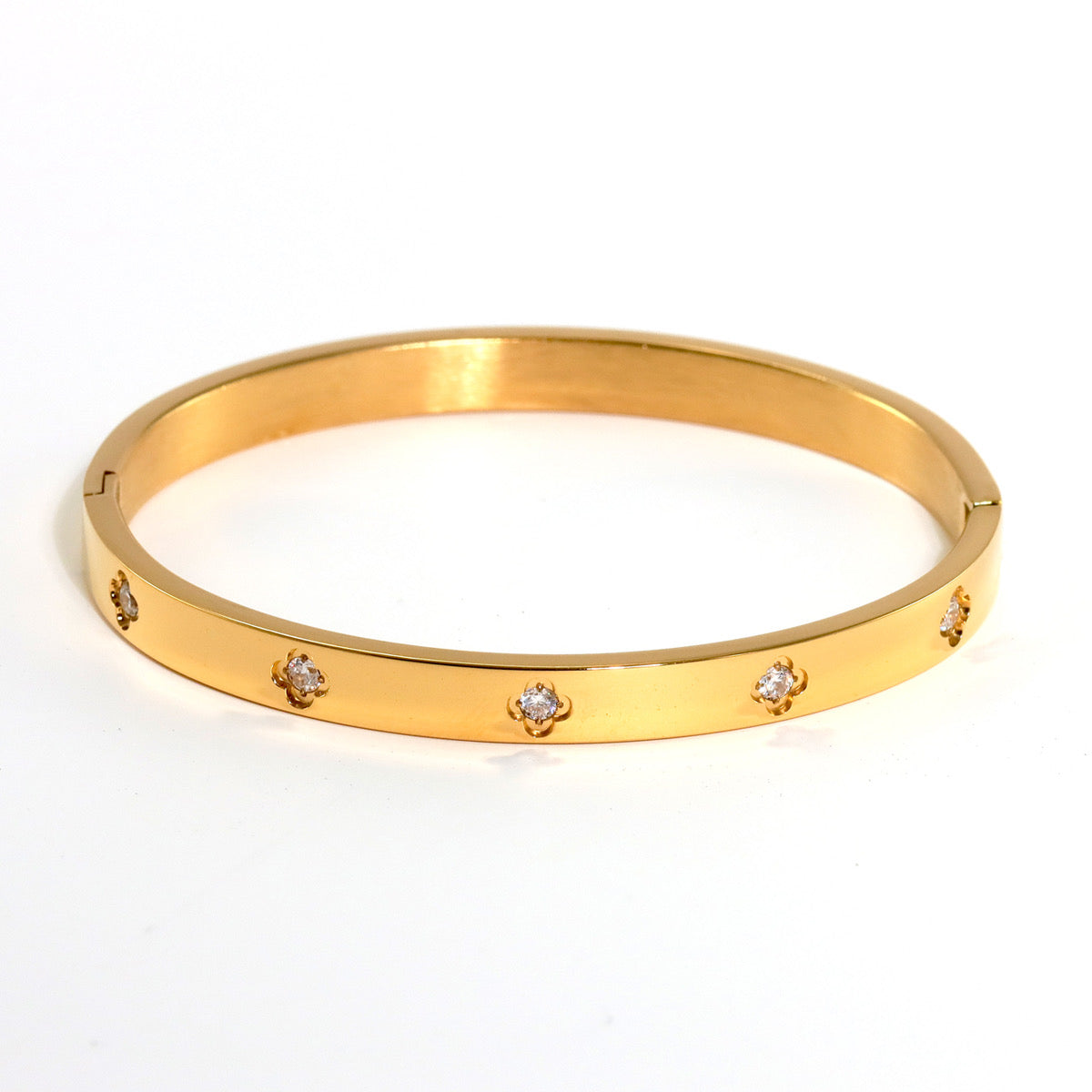 BRAZALETE TREBOL DORADO