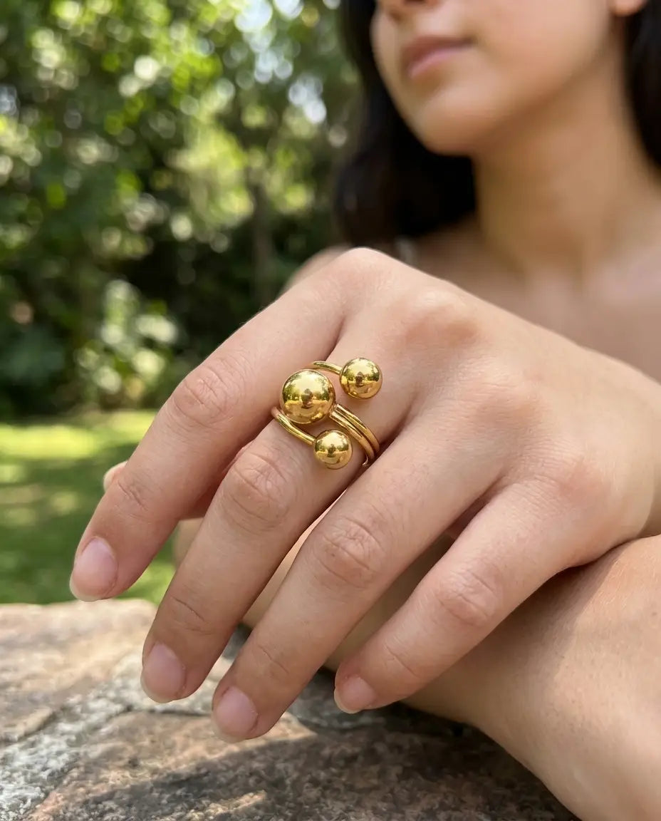 ANILLO DALILA DORADO