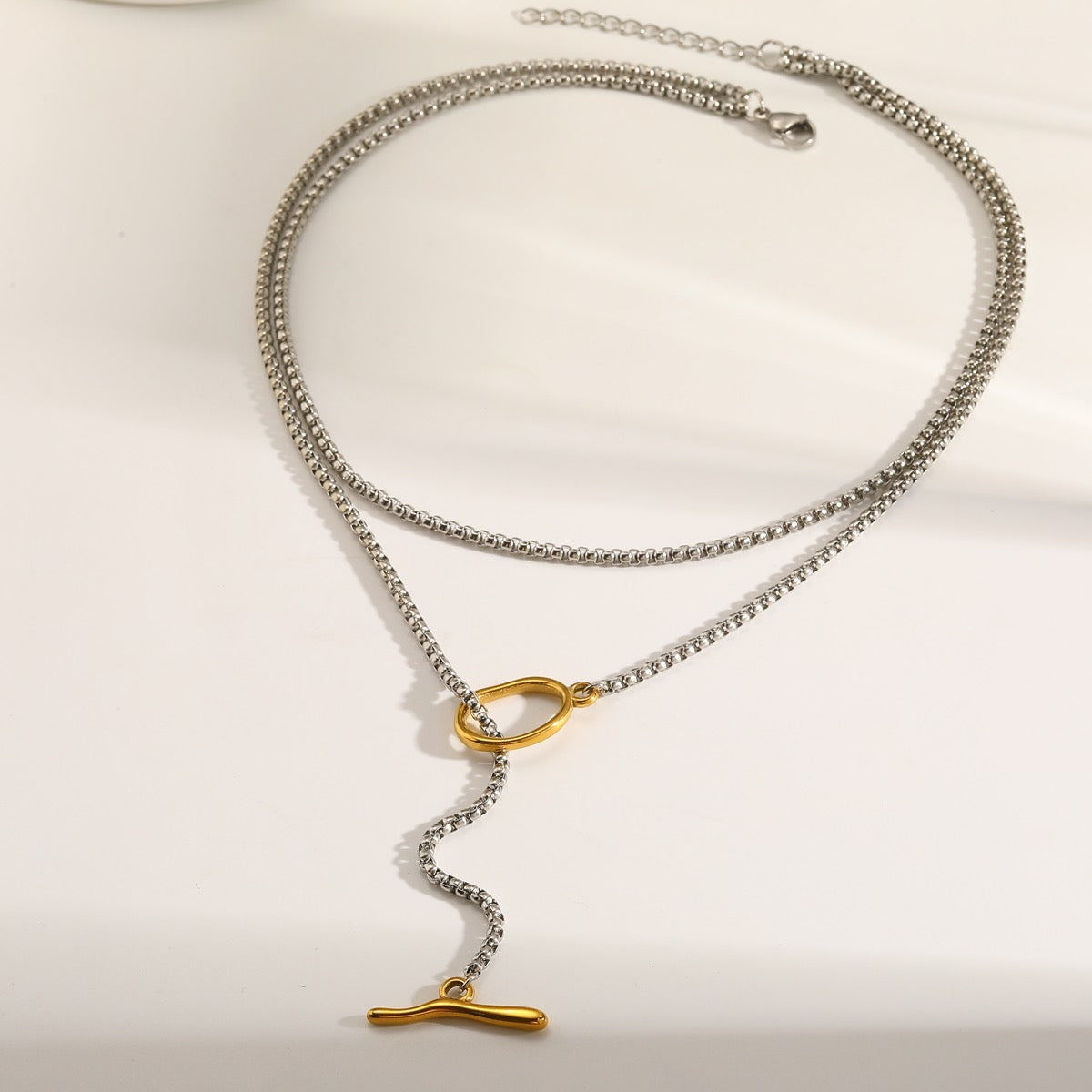 COLLAR BROCHE BICOLOR