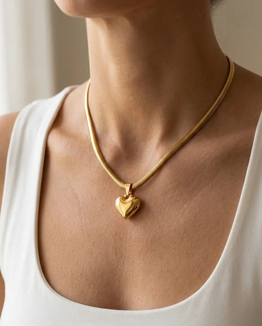 COLLAR CORAZON BRILLANTE