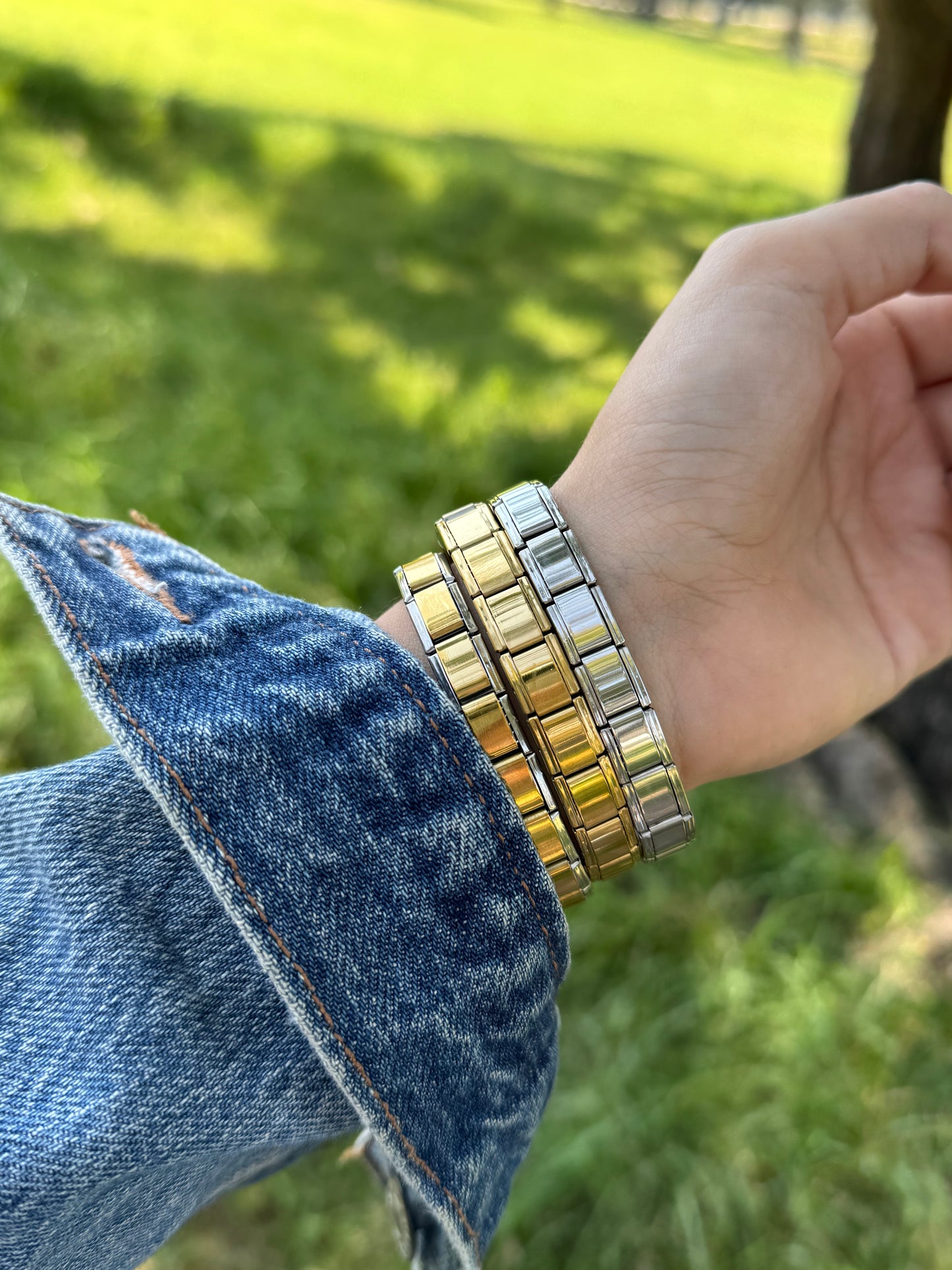 PULSERA ITALIANA BICOLOR