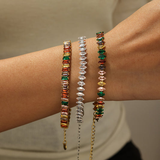 PULSERA BAGUETTE ZIRCONIA