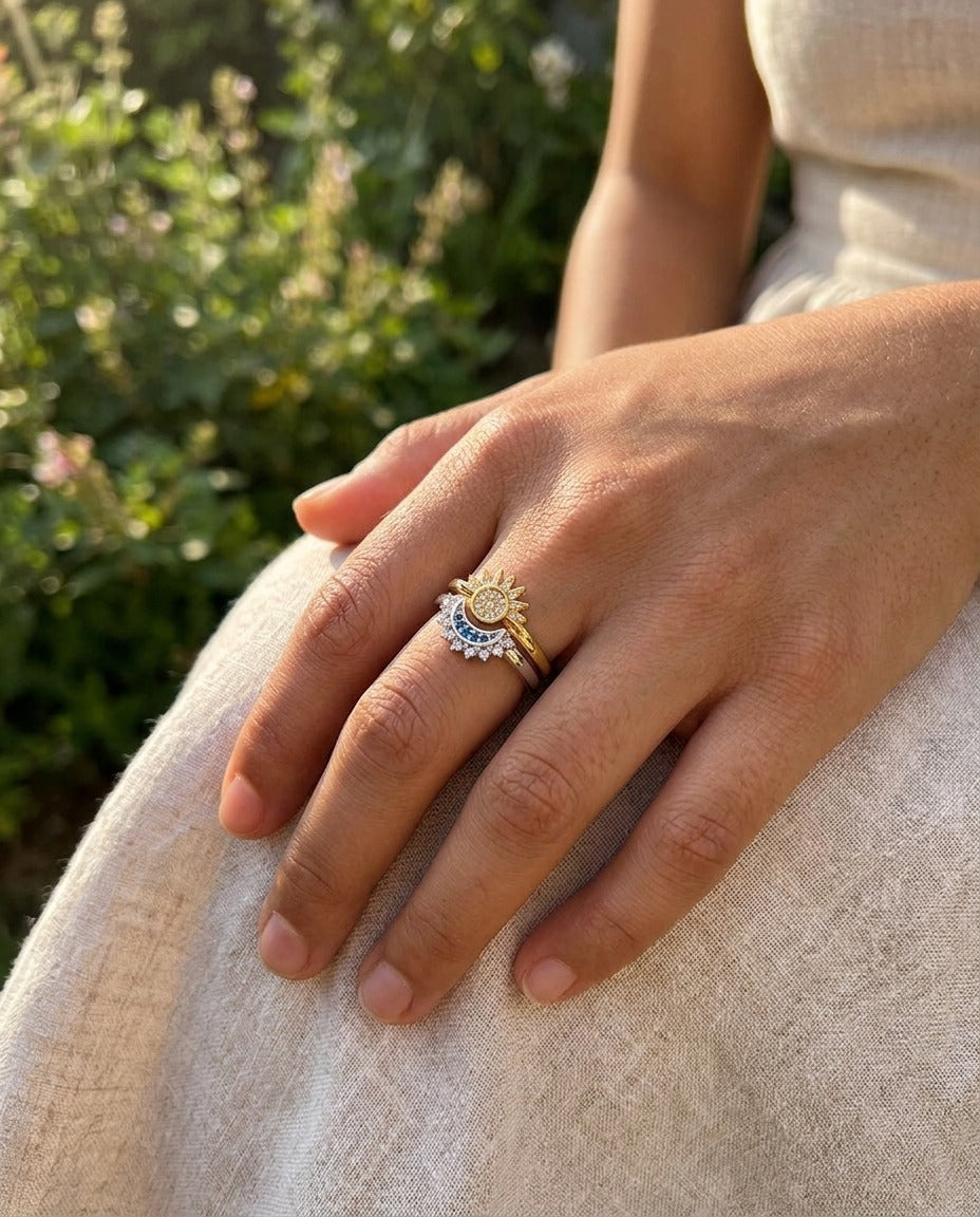 ANILLO SOL Y LUNA
