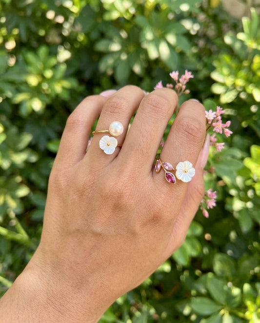 ANILLO FLOR BLANCA