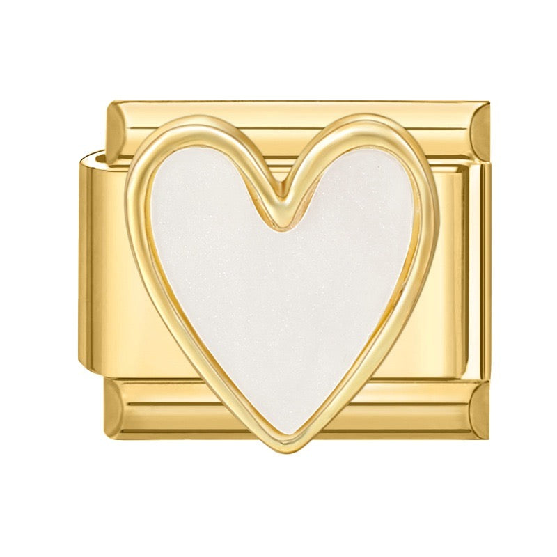 CHARM CORAZON BLANCO