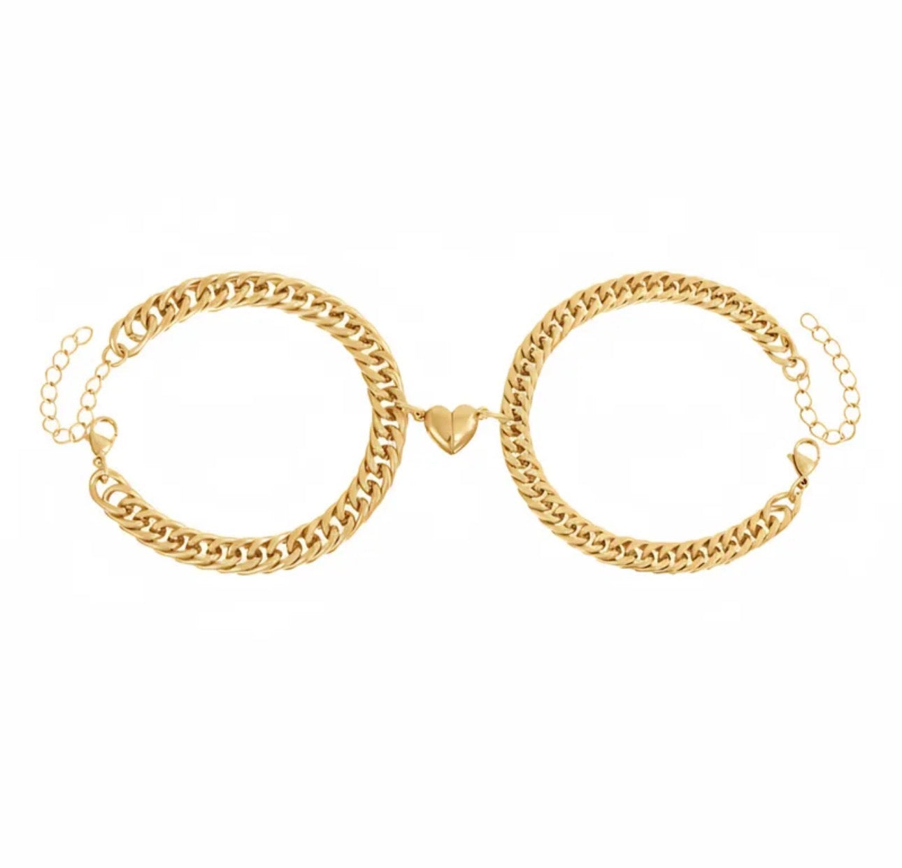 PULSERA SAN VALENTIN DUO DORADO