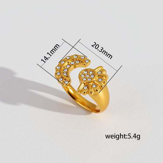 ANILLO LUNA Y SOL ZIRC