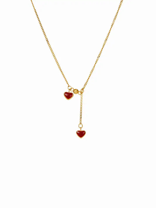 COLLAR CORAZON ROJO
