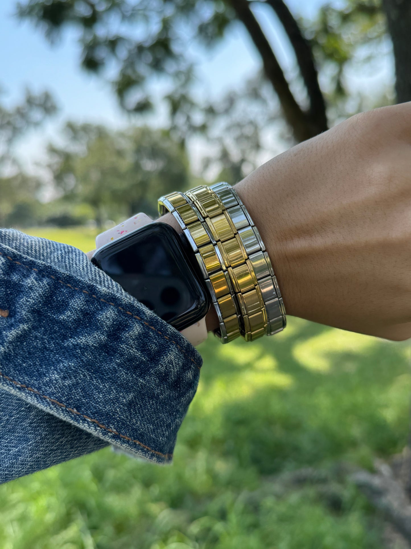 PULSERA ITALIANA BICOLOR