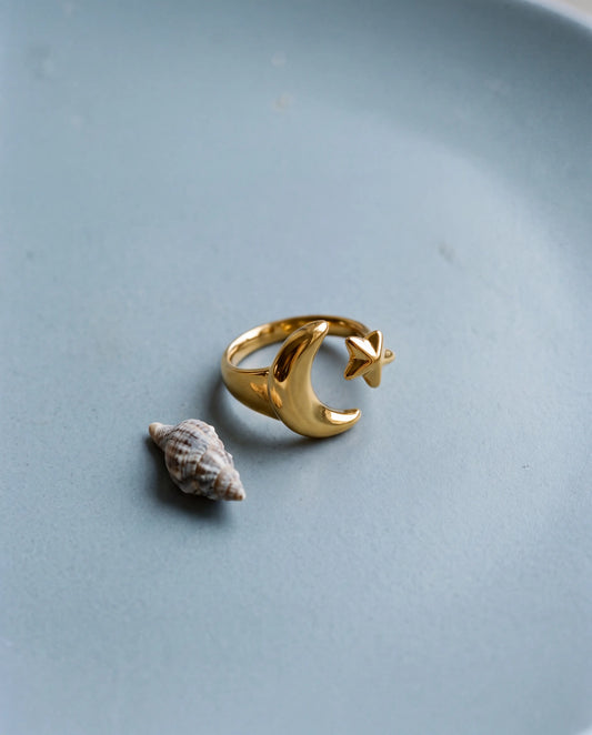 ANILLO LUNA DORADA