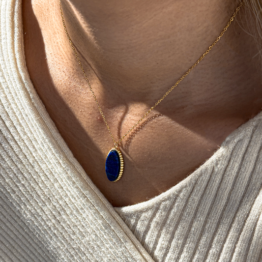 COLLAR COSMO PIEDRA AZUL