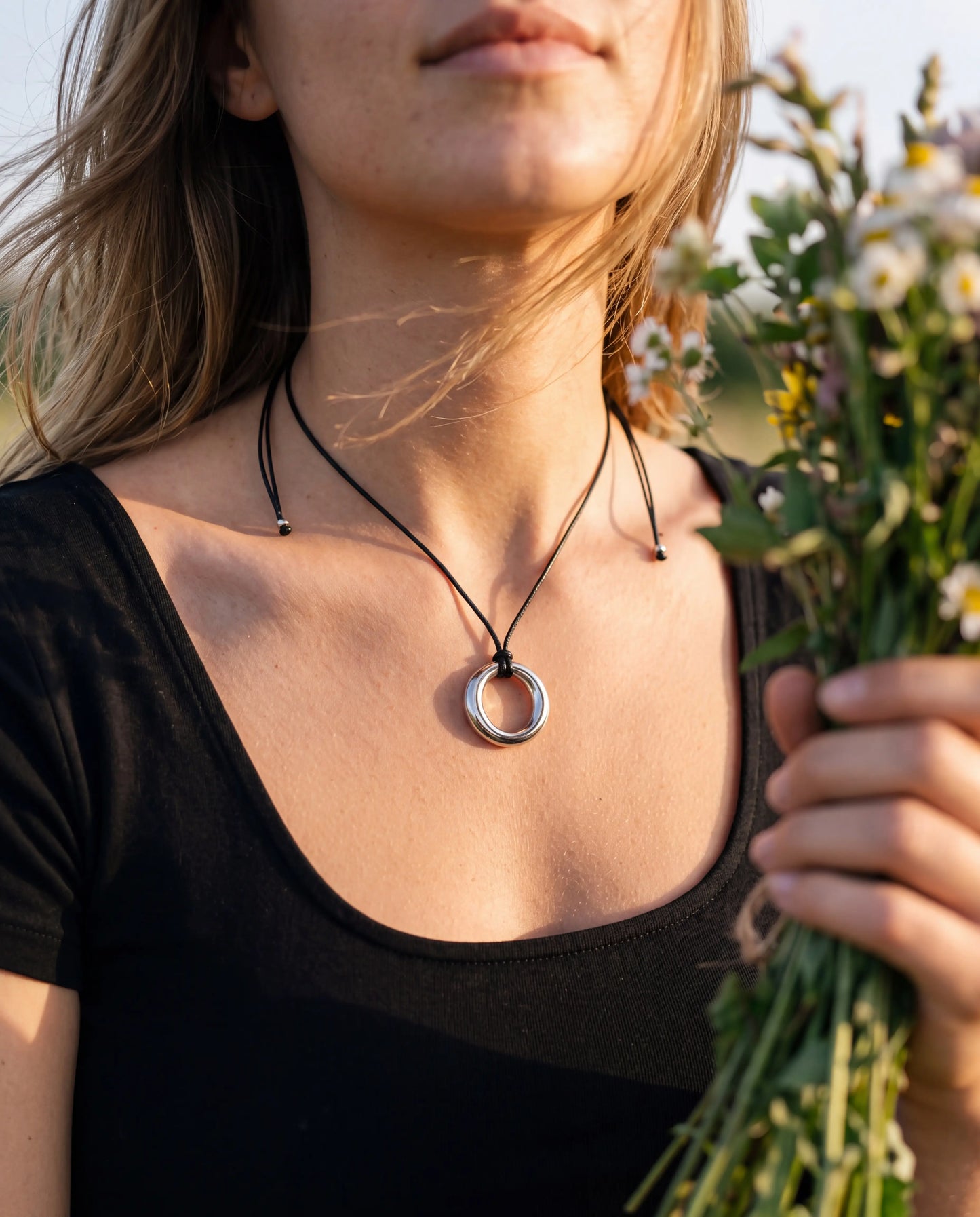 COLLAR AZAHAR PLATEADO
