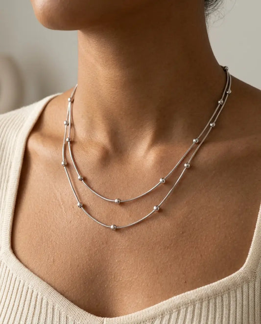 COLLAR BARCELONA PLATA