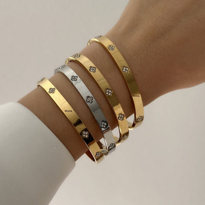 BRAZALETE TREBOL MINI ZIRC