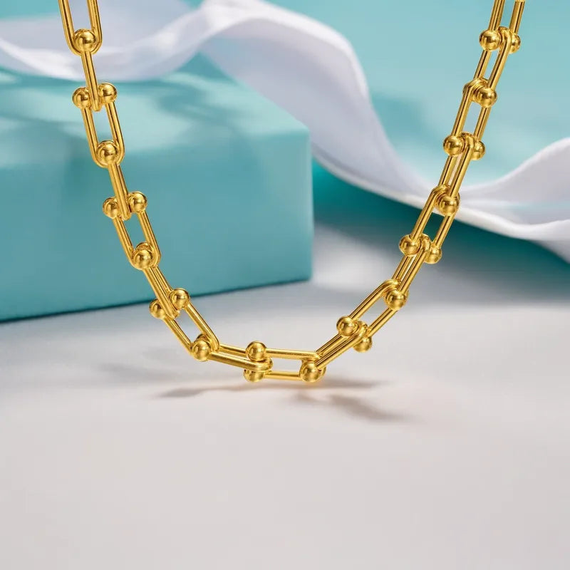COLLAR TIPO TIFFANY DORADO