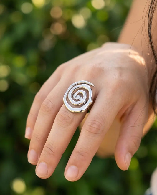 ANILLO MAREA PLATEADO