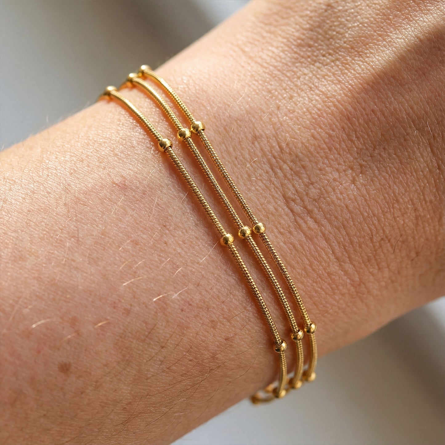 PULSERA TRIPLE BOLITA