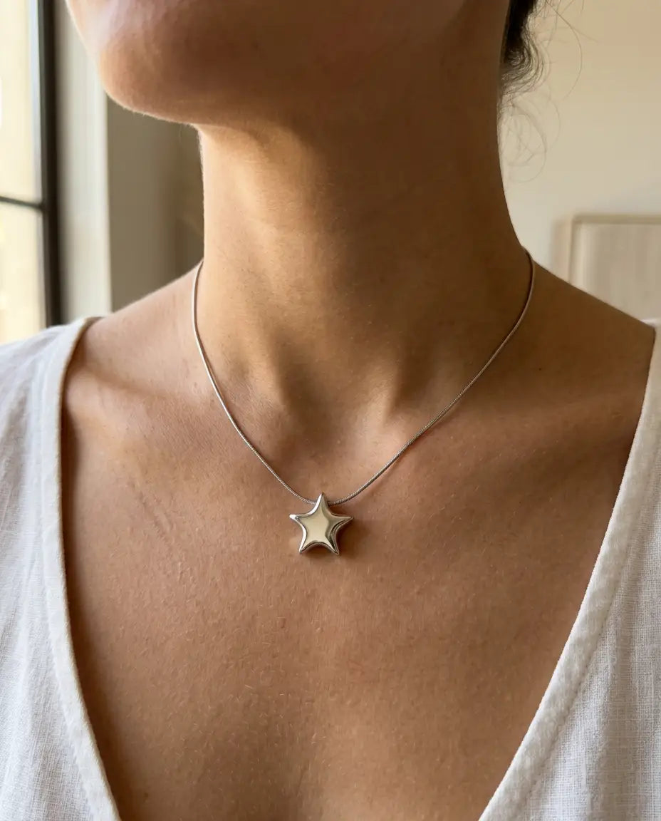 COLLAR ESTRELLA PLATA