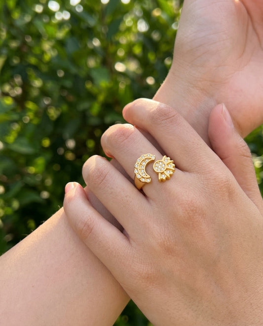 ANILLO LUNA Y SOL ZIRC