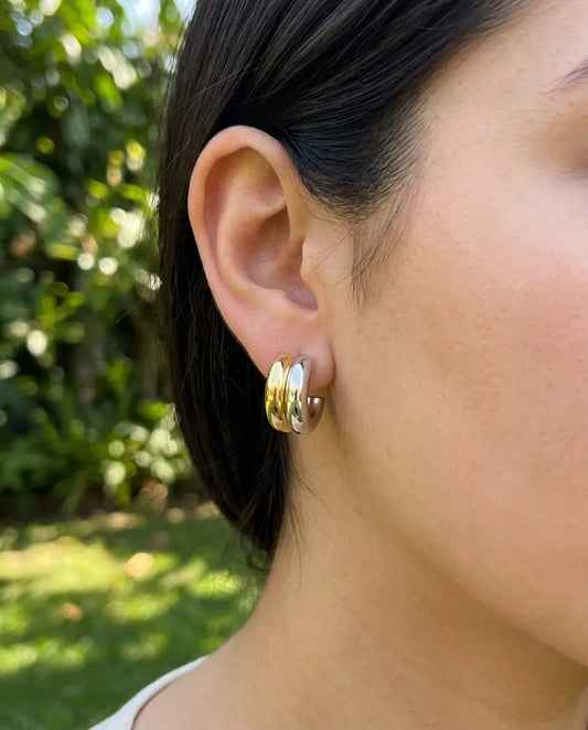 ARETE DOBLE BICOLOR