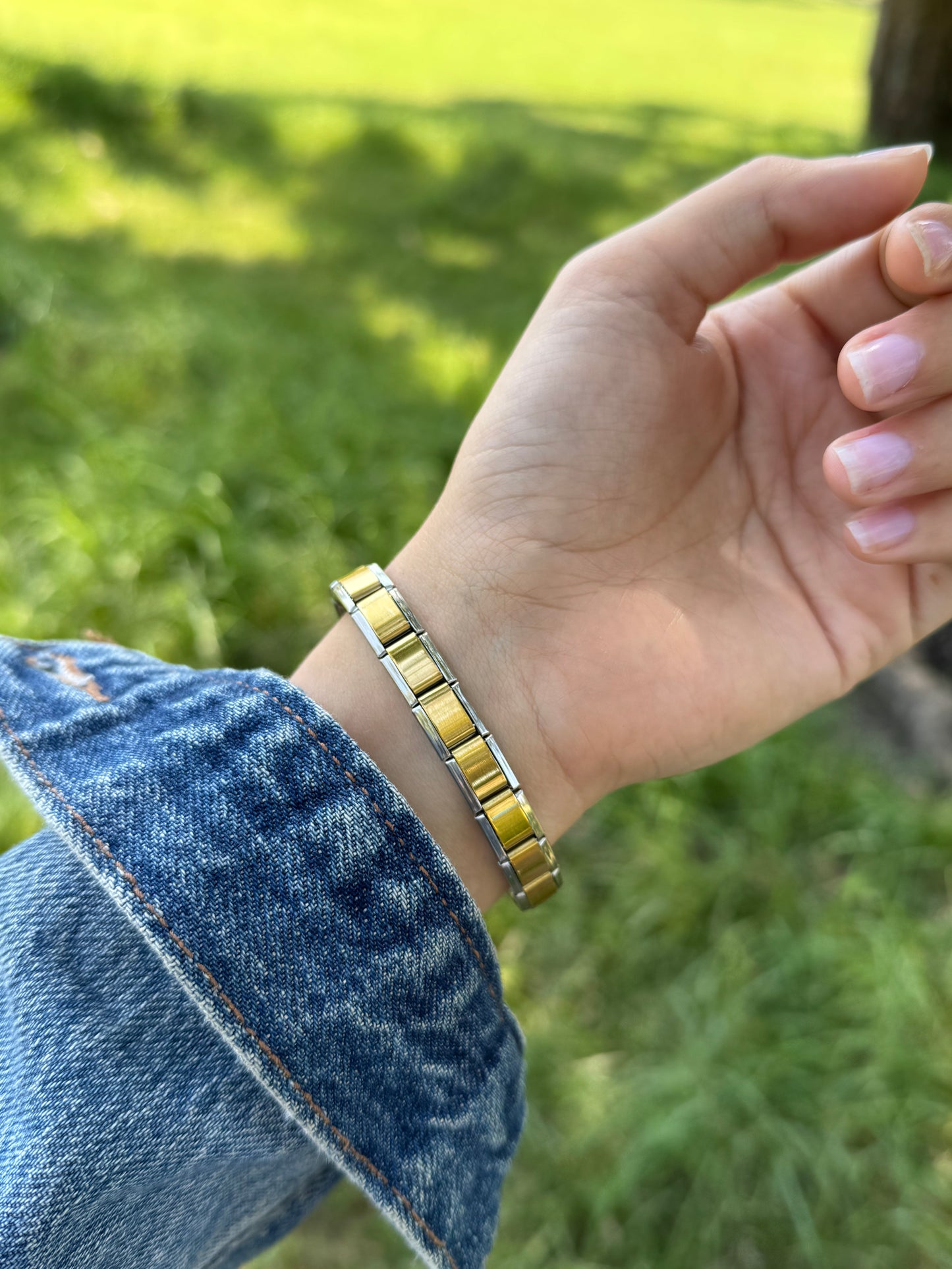 PULSERA ITALIANA BICOLOR