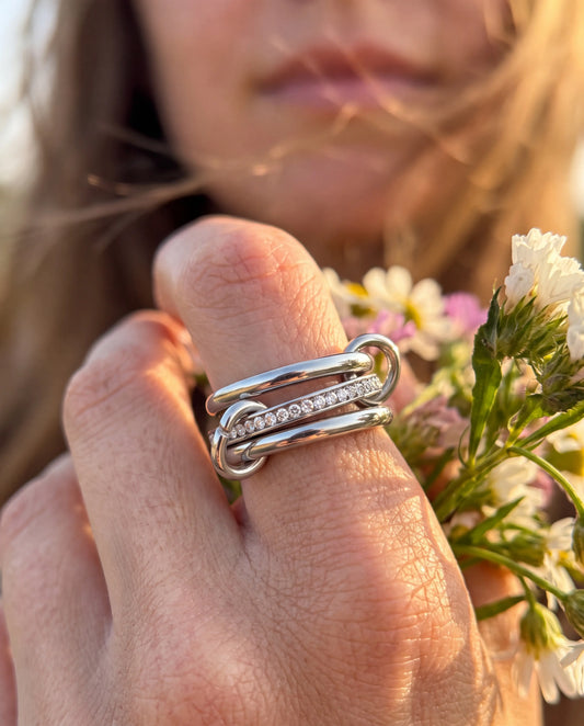 ANILLO GLADIOLA PLATA