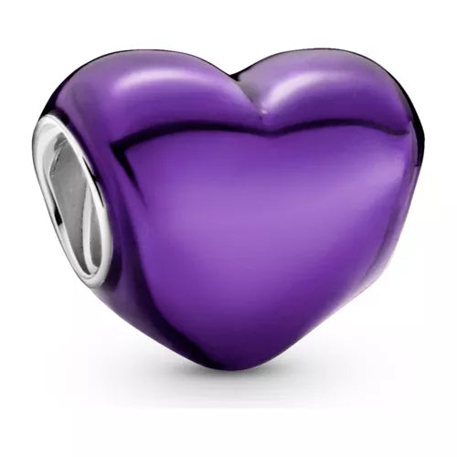 CHARM CORAZON TRANSVERSAL MORADO