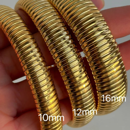 BRAZALETE 16 MM DORADO
