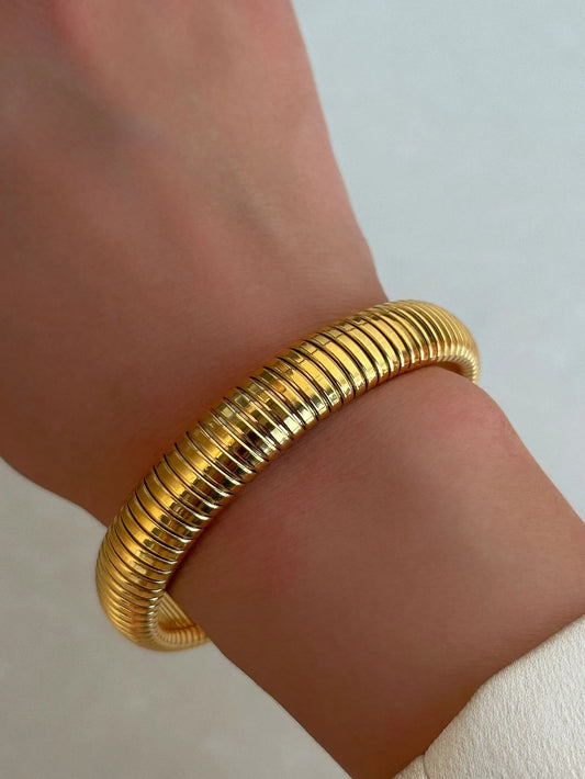 BRAZALETE 12 MM DORADO